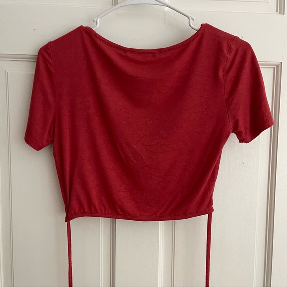 Oak and Fort Cropped Tee with Waist Ties - Picture 6 of 8